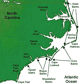 barrier islands outline